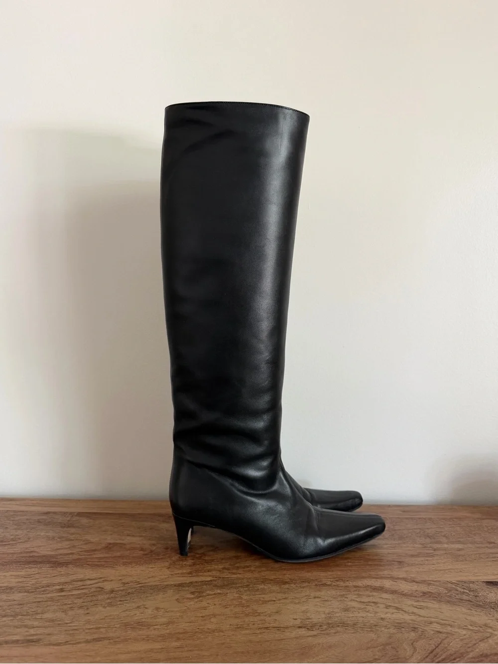 Staud Wally Boot | Women’s Black Knee-High Leather Boots